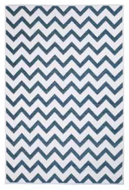 MORETTİ SİDE ÇİFT TARAFLI HALI 10886-J MAVİ-BEYAZ