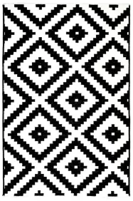 MORETTİ SİDE ÇİFT TARAFLI HALI 10887-K SİYAH-BEYAZ