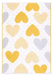 MORETTİ SİDE ÇİFT TARAFLI HALI 10919-B SARI-GRİ