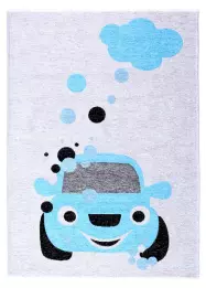 MORETTİ SİDE ÇİFT TARAFLI HALI 10971-M MAVİ-GRİ