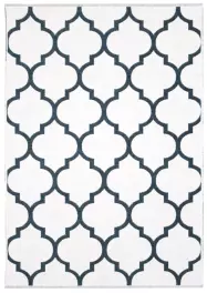 MORETTİ SİDE ÇİFT TARAFLI HALI 11000-J MAVİ-BEYAZ