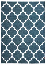 MORETTİ SİDE ÇİFT TARAFLI HALI 11000-J MAVİ-BEYAZ