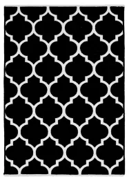 MORETTİ SİDE ÇİFT TARAFLI HALI 11000-K SİYAH-BEYAZ