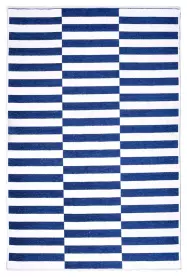 MORETTİ SİDE ÇİFT TARAFLI HALI 11017-J MAVİ-BEYAZ