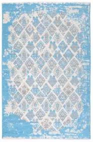 MORETTİ SİDE ÇİFT TARAFLI HALI 015-H GRİ-MAVİ