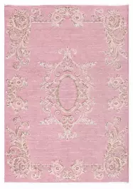 MORETTİ SİDE ÇİFT TARAFLI HALI 023-E KREM-PEMBE