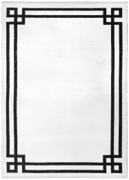 MORETTİ DUO ÇİFT TARAFLI HALI 11730-K SİYAH-BEYAZ