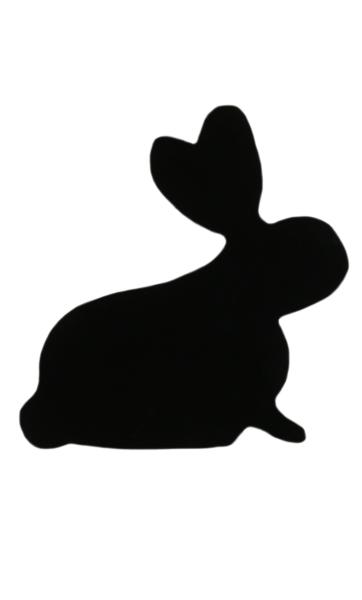 RABBIT POST ŞEKİLLİ TAVŞAN SİYAH