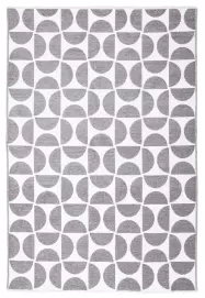 MORETTİ SİDE ÇİFT TARAFLI HALI 11030-D GRİ-BEYAZ