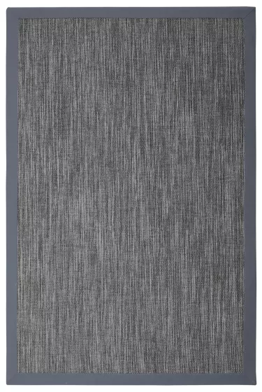 Sisal Halı Koyu Gri Bordürlü Hasır Model İç Dış Mekana Uygun 4025/17