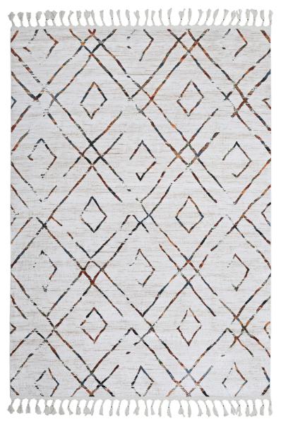 Zeugma 9543-A Renkli Geometrik Desenli Modern Halı