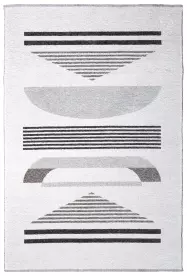 MORETTİ DUO ÇİFT TARAFLI HALI 11732-A AÇIK GRİ-KOYU GRİ