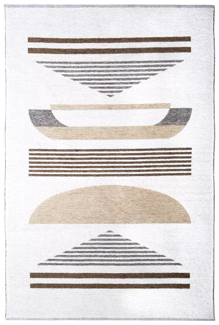 MORETTİ DUO ÇİFT TARAFLI HALI 11732-B BEJ-GRİ