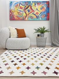 Moretti İklim Kilim Renkli Nakışlı K-205