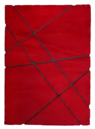 RABBİT KÜRK 015 KIRMIZI-SİYAH